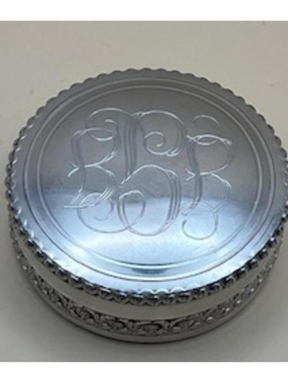 Vintage Edwin Sheffield Europe Pewter Pill Box